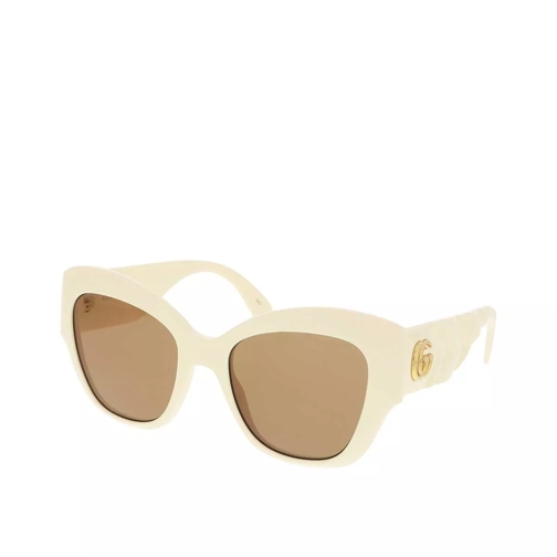 Gucci GG0808S-002 53 Sunglass WOMAN INJECTION Ivory Solglasögon