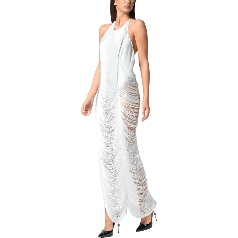 Philipp Plein Maxikleid Kleid weiss(Image 4)