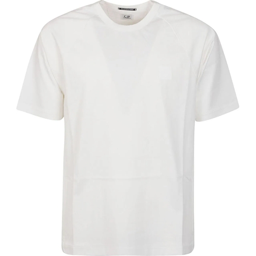 CP Company T-shirts Metropolis Mercerized Jersey Logo T-shirt White weiß