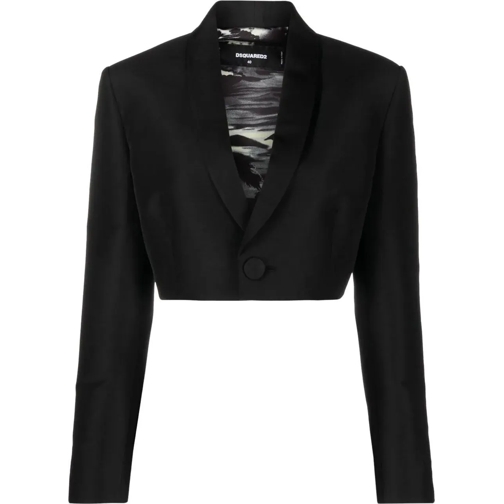 Dsquared2 Sommerjacken Spencer Cropped Blazer schwarz