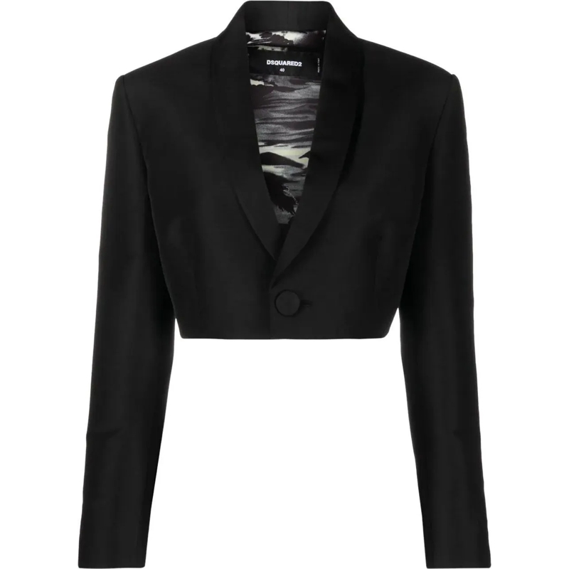 Dsquared2 Blazer Spencer Cropped Blazer schwarz