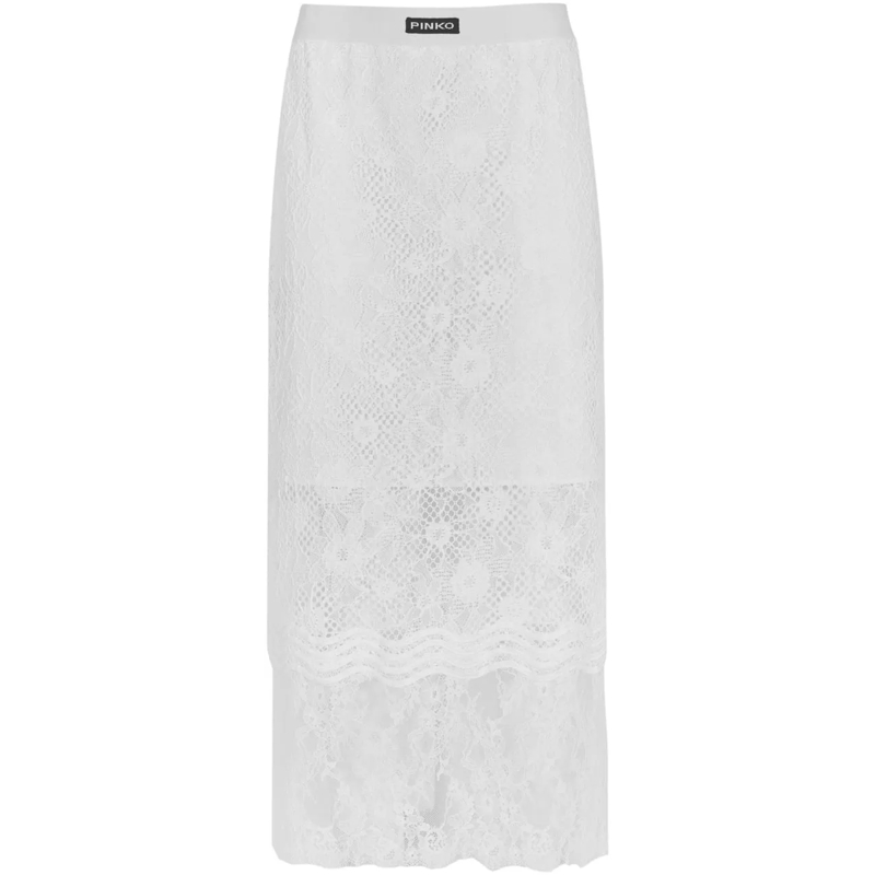 Pinko Maxirock Skirts Bianco-Biancaneve weiß