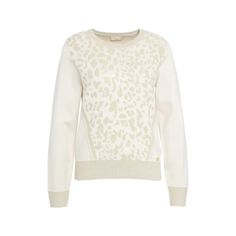 LIU JO  Animal Print Sweatshirt Neutrals