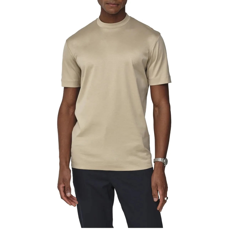 VALENZA T-Shirt Valenza Interlock Supima T-shirts Beige 1001 beige(Image 6)