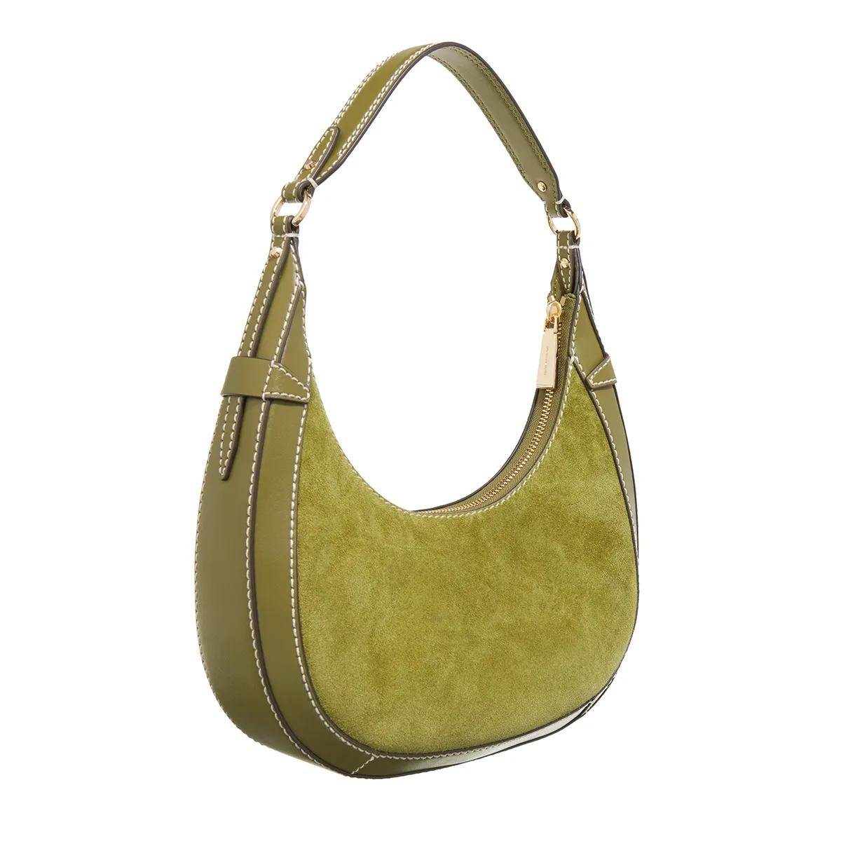 Michael Kors Pochettes Sm Crescent Tz Shldr in groen