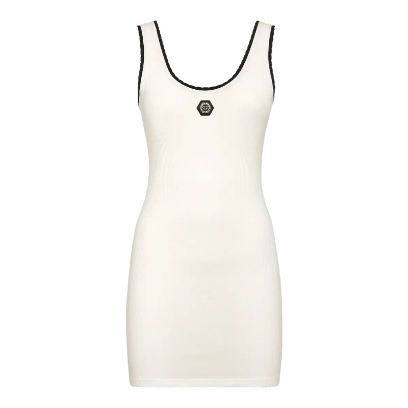 Philipp Plein Minikleid Minikleid weiss