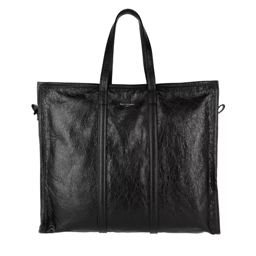 Balenciaga Bazar Shopper L Striped Black Shopping Bag