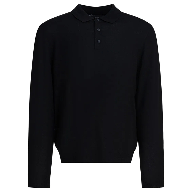 Vince Polo shirt Merino Wool Polo Shirt Black