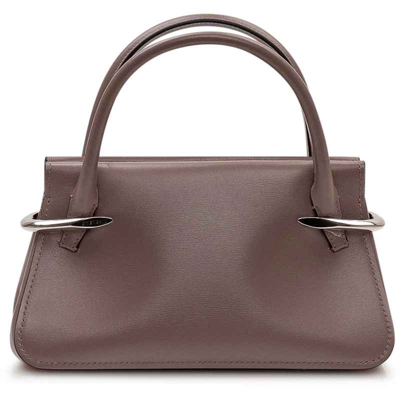 Givenchy Tote Borsa in Pelle con Manico Rigido Mini taupe(Image 4)