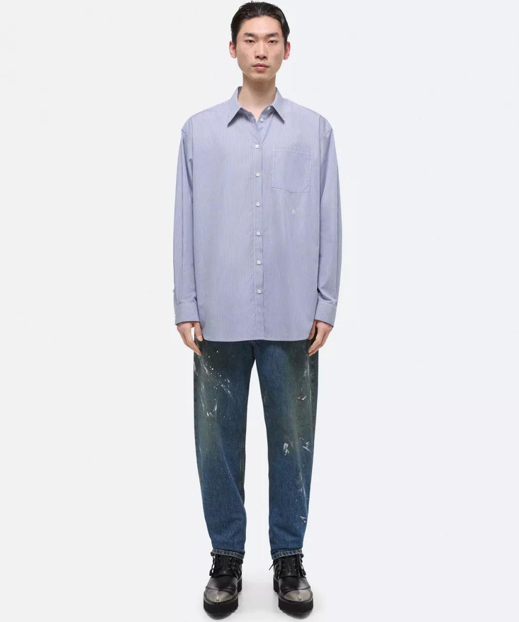 Thumbnail - Helmut Lang - HELMUT LANG Gestreifte Hemdbluse - Größe S - multi