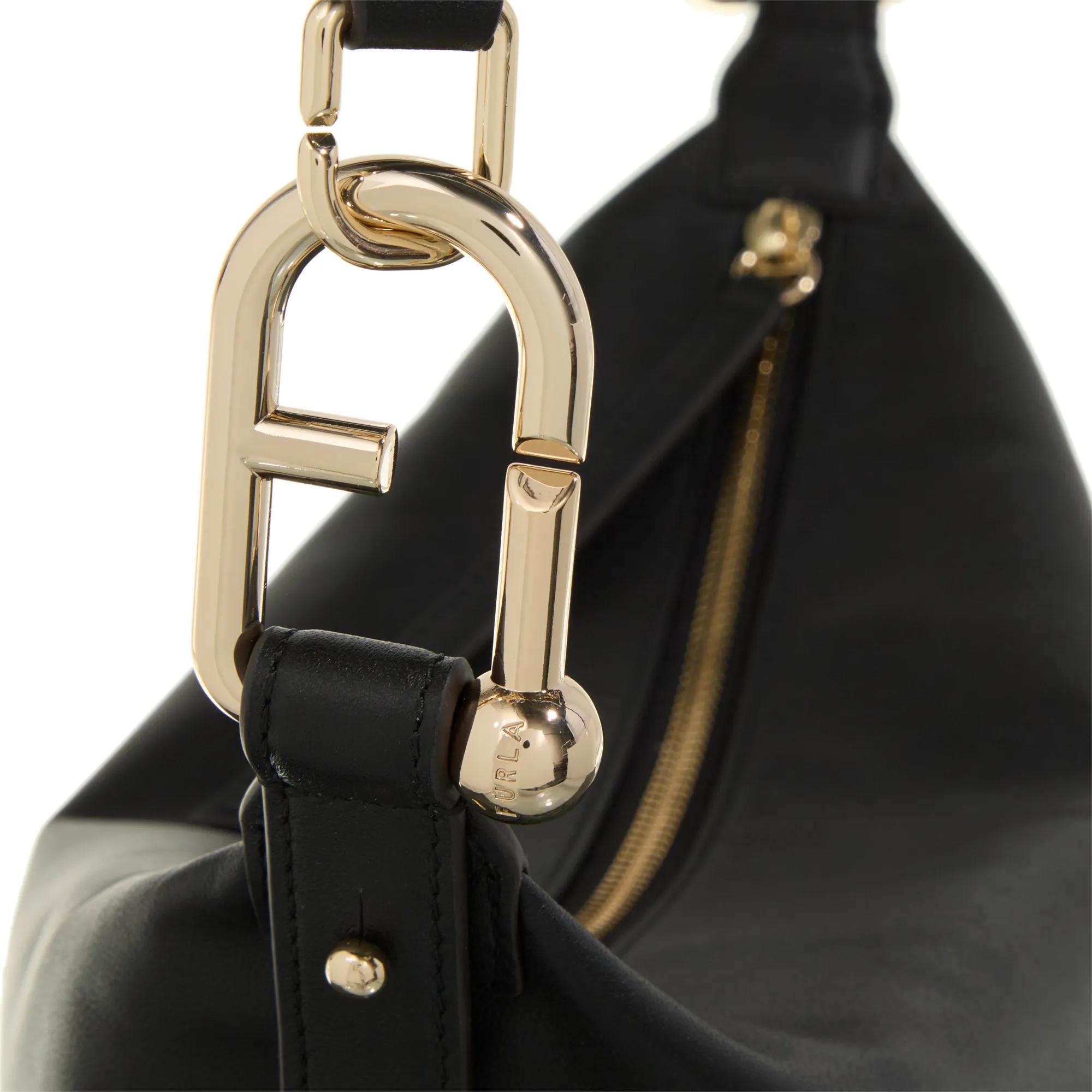 Furla Hobo bags Nuvola M Hobo in zwart