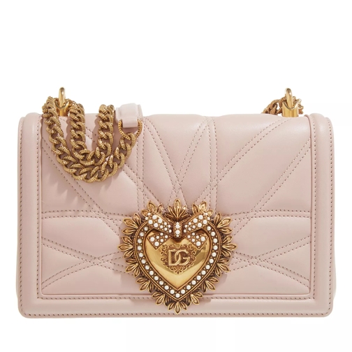 Dolce&Gabbana Devotion Matelasse Quilted Shoulder Bag Cipria Crossbody Bag