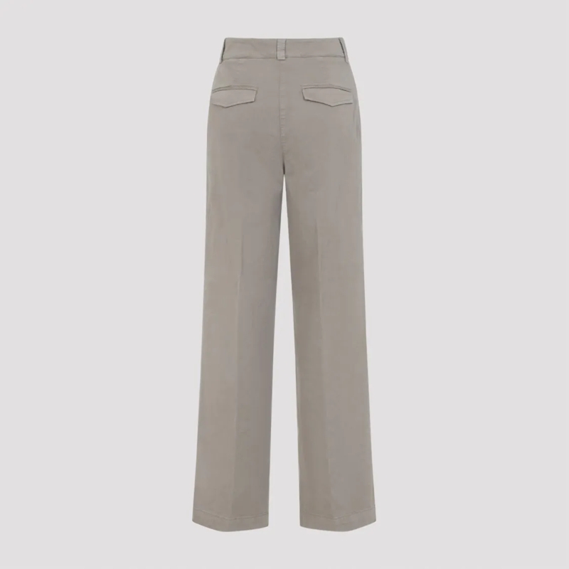 Peserico  Straight-Leg Trousers With Mid-Rise Waist Grey