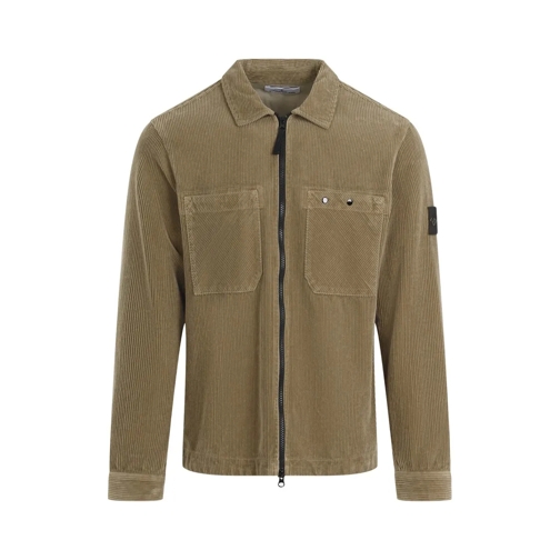 Stone Island Cotton Jacket Brown Övergångsjacka