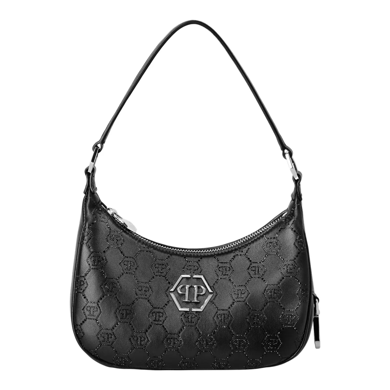 Philipp Plein Schultertasche Umhängetasche Monogram Verziert schwarz