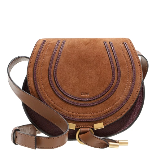 Chloé Marcie Small Shoulder Bag Leather Tan Saddle Bag