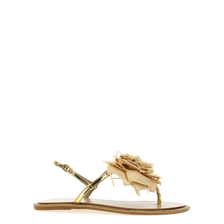 サンダル・ミュール LE SILLA 'Rose' sandals Gold 1214B020MTPPPAN Women's Flat Sandals | Le Silla