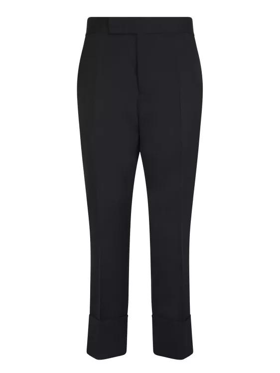 Thumbnail - Sapio - Black High-Quality Fabric Trousers - Größe 40 - black
