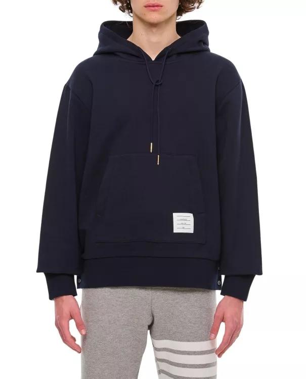 Thom Browne - Cotton Hoodie Pullover - Größe 3 - black