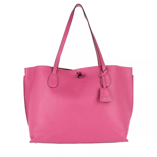 Abro Adria Double Leather Handbag Orchid Rymlig shoppingväska