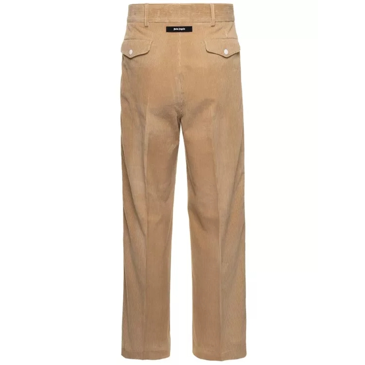 Palm Angels Pantalone Velluto Look Neutrals