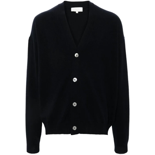 Studio Nicholson Strickjacke Navy Blue Wool Cardigan Blue