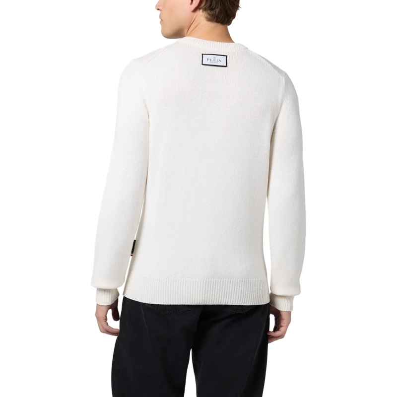 Philipp Plein  Round Neck Pullover Wind Rose weiss(Image 2)