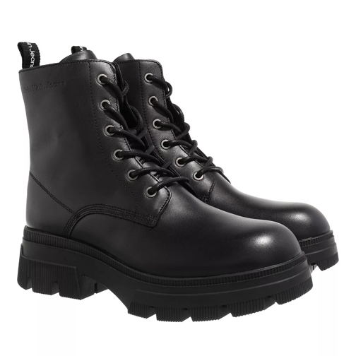 Calvin Klein Chunky Combat Laceup Boot Black Lace up Boots