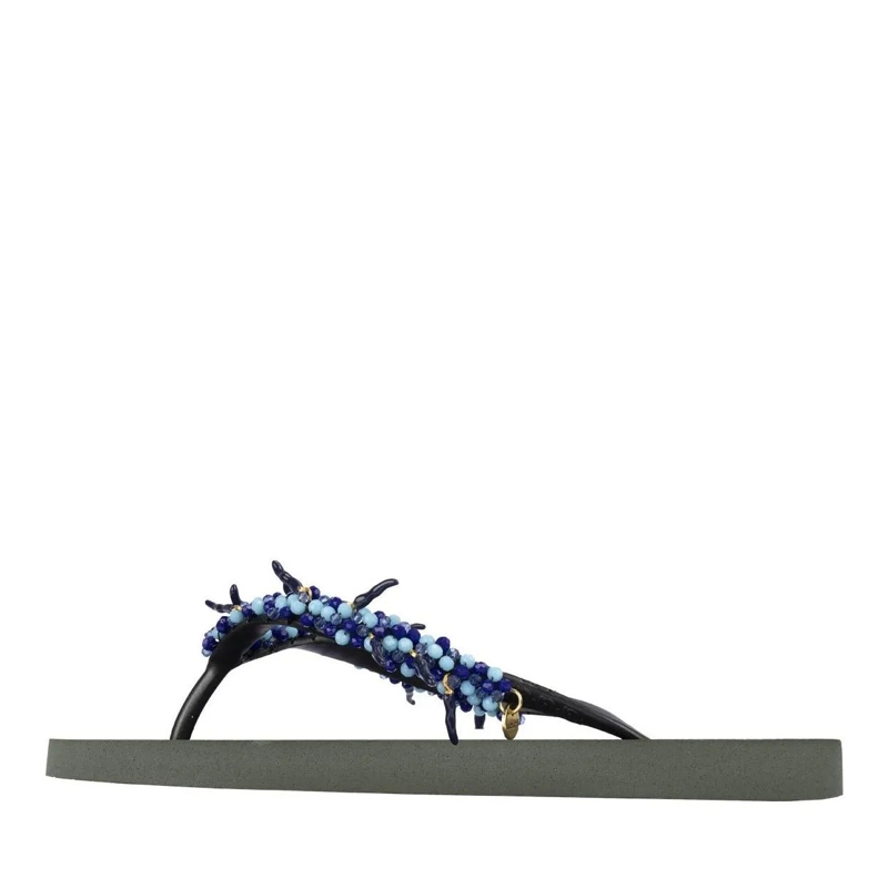 UZURII Flip Flops Zehentrenner Peppi dunkel-grün
