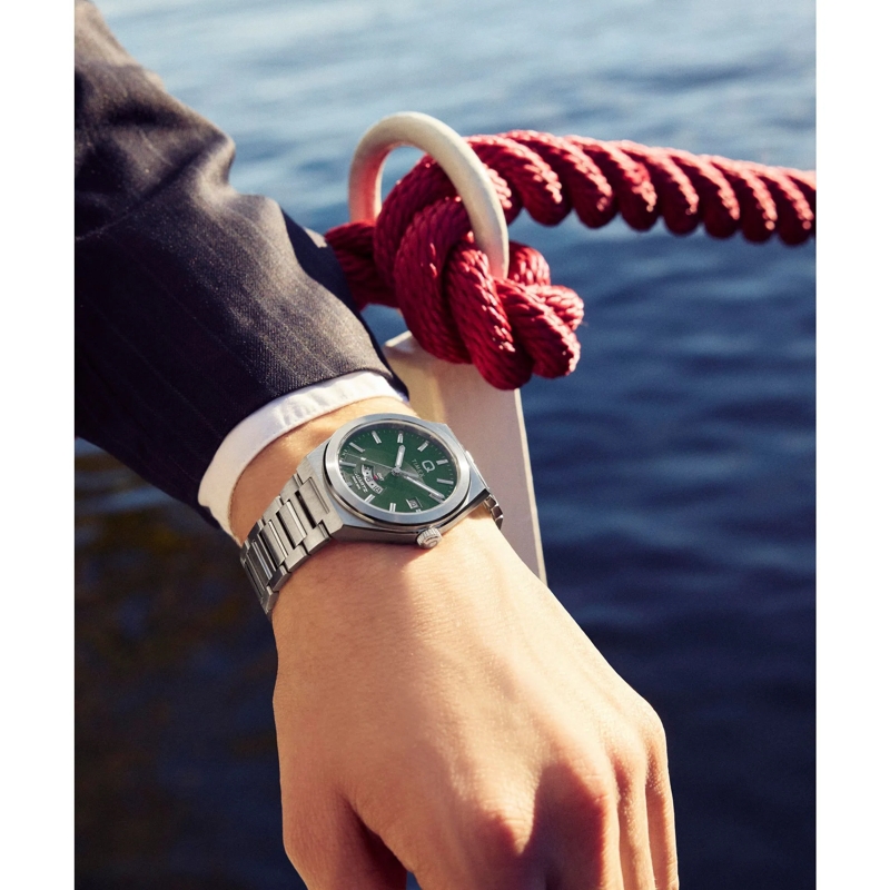 Timex Quarzuhr Quarz-Analoguhr Q Timex Continental Gmt silber(Image 7)