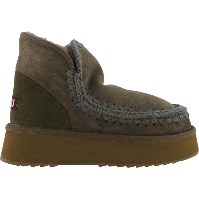 Mou Stiefel Mou  Pantoffels Donkergroen Mu.fw681000a grün