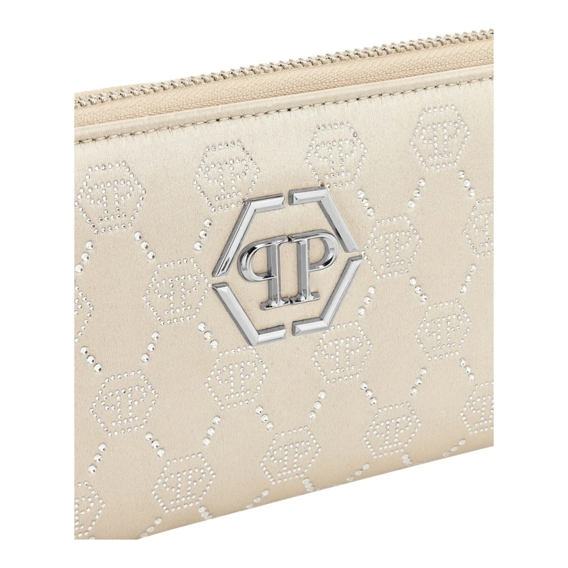 Philipp Plein Geldbörse Brieftasche Mit Reißverschluss beige(Image 3)