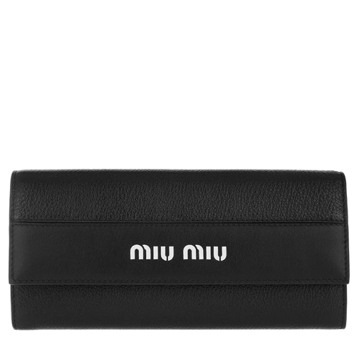 Miu Miu Wallet Continental Nero Continental Wallet-plånbok