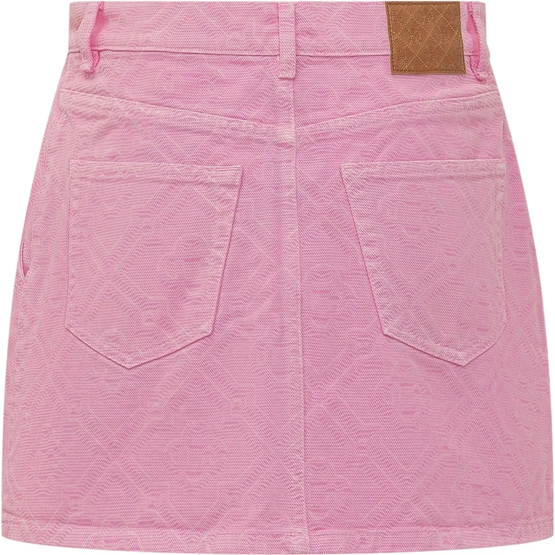 Casablanca Minirock Gonna Corta con Vita Alta e Bottone rose(Image 2)