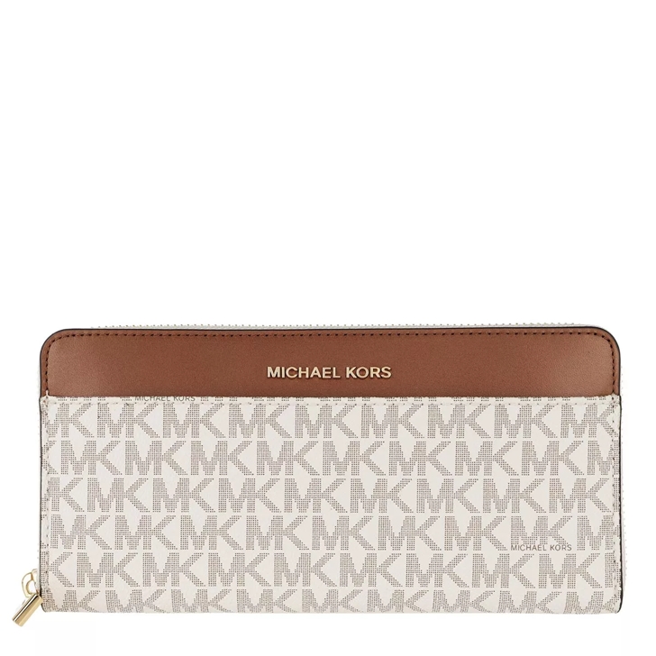 Michael Kors Pocket Continental Wallet Vanilla Kontinentalgeldborse