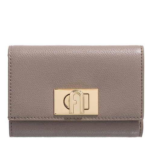 Furla Tri-Fold Portemonnaie Furla 1927 M Compact Wallet Stucco Gray