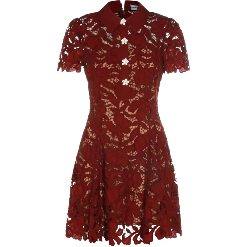 Self Portrait Minikleid Dresses Bordeaux braun