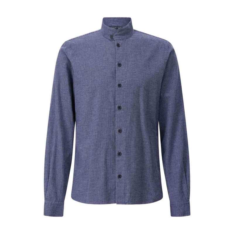 Hannes Roether Polo shirt Regular-Fit Hemd aus Baumwolle Blau