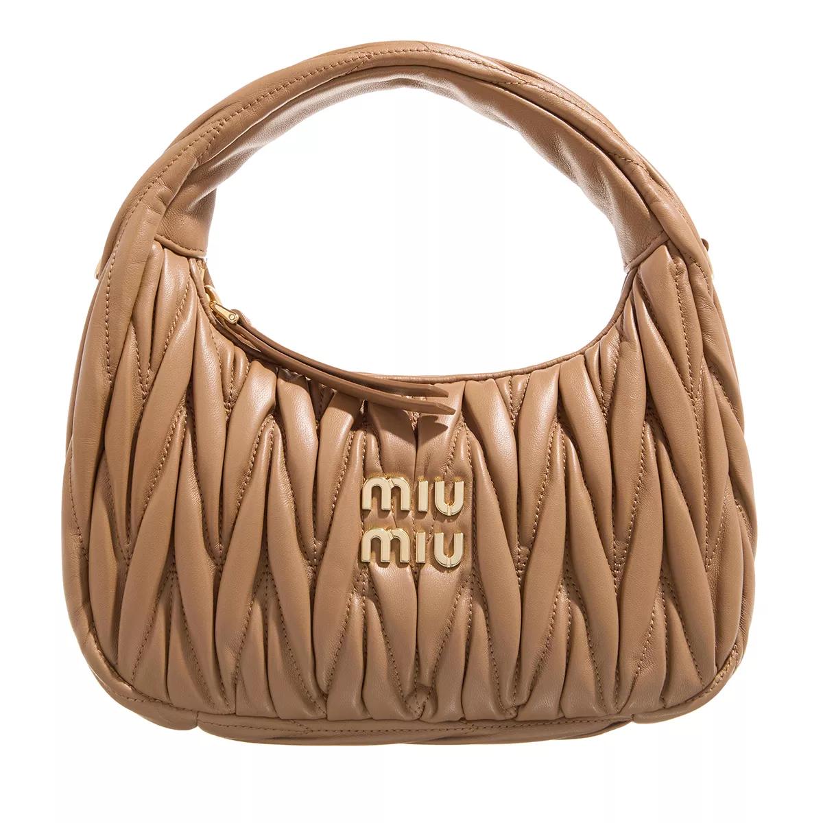 Miu Miu Crossbody Bags - Wander Small With Shoulder Strap - Gr. unisize - in Braun - für Damen