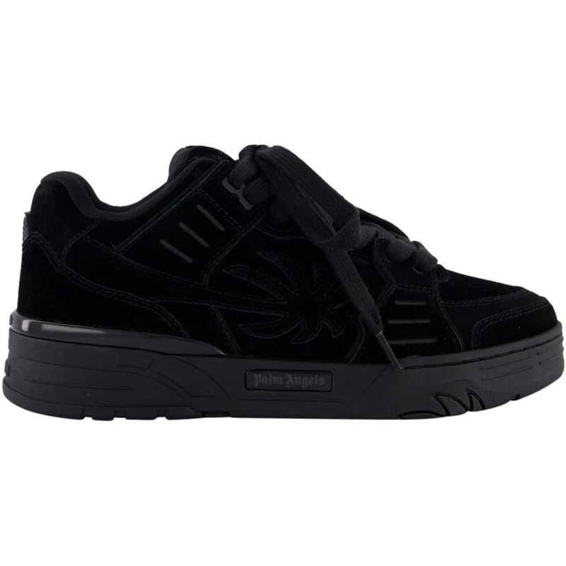 Palm Angels Sneaker basse Heren Venice Suede Sneakers Zwart schwarz