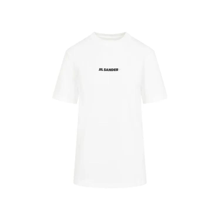 Jil Sander - White Cotton T-Shirt - Größe M - weiß