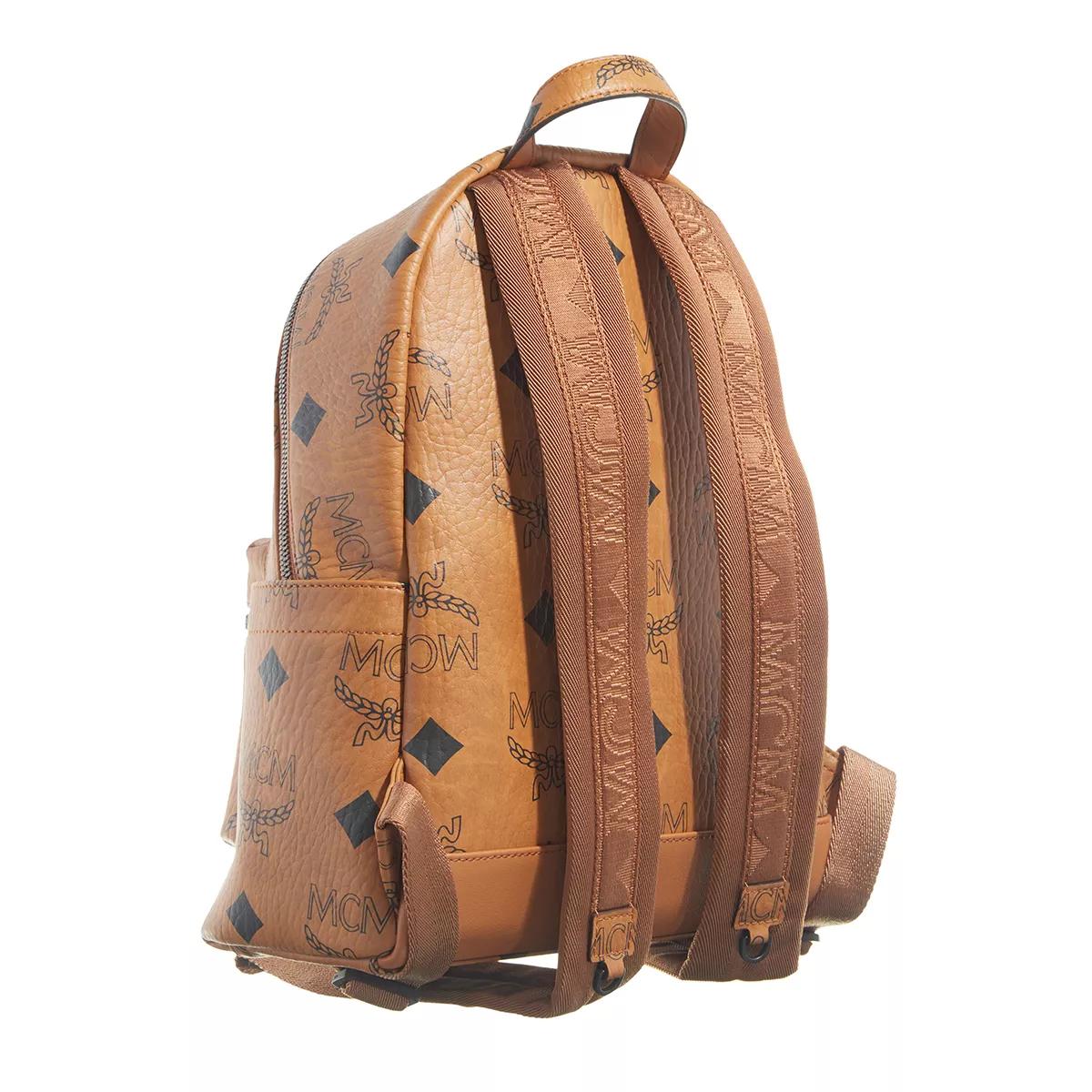 MCM Stark Maxi Mn Vi Backpack Small Cognac Backpack