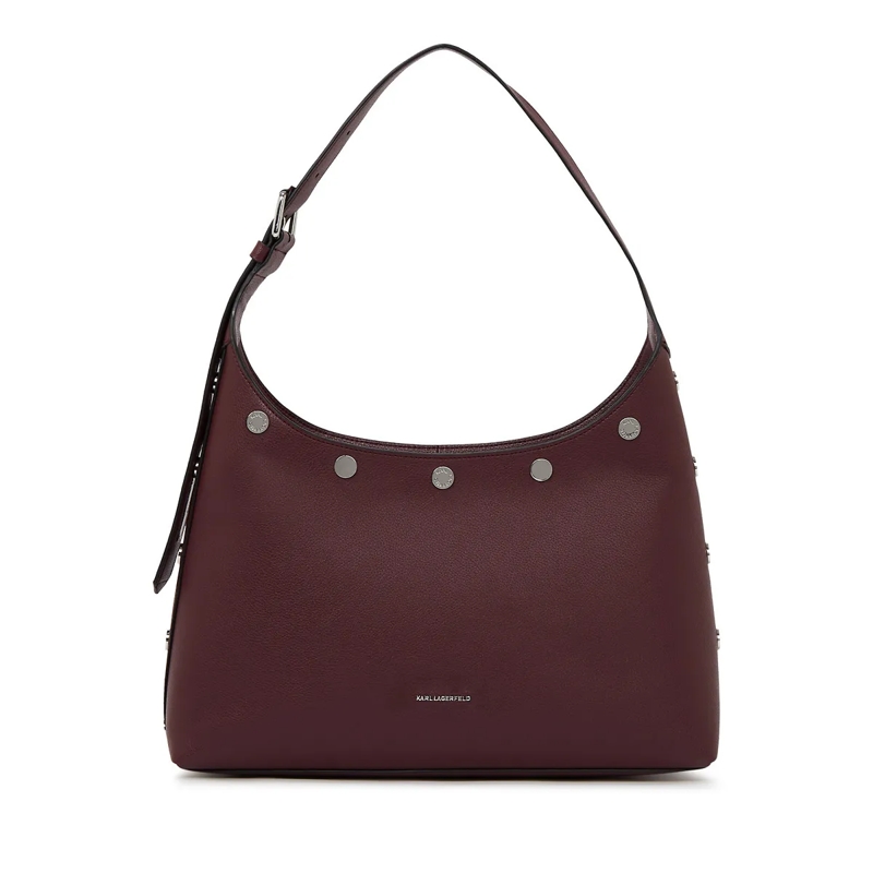 Karl Lagerfeld Schultertasche K/Rocky Marais Hobo-Tasche Hobo-Bag weinrot