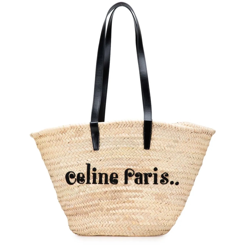 Celine Shopper Raffia Classic Panier Tote braun