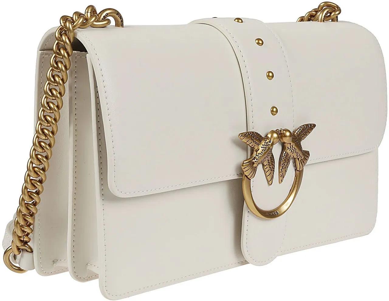 Pinko Crossbody bags Love One Classic Simply Bag White in wit