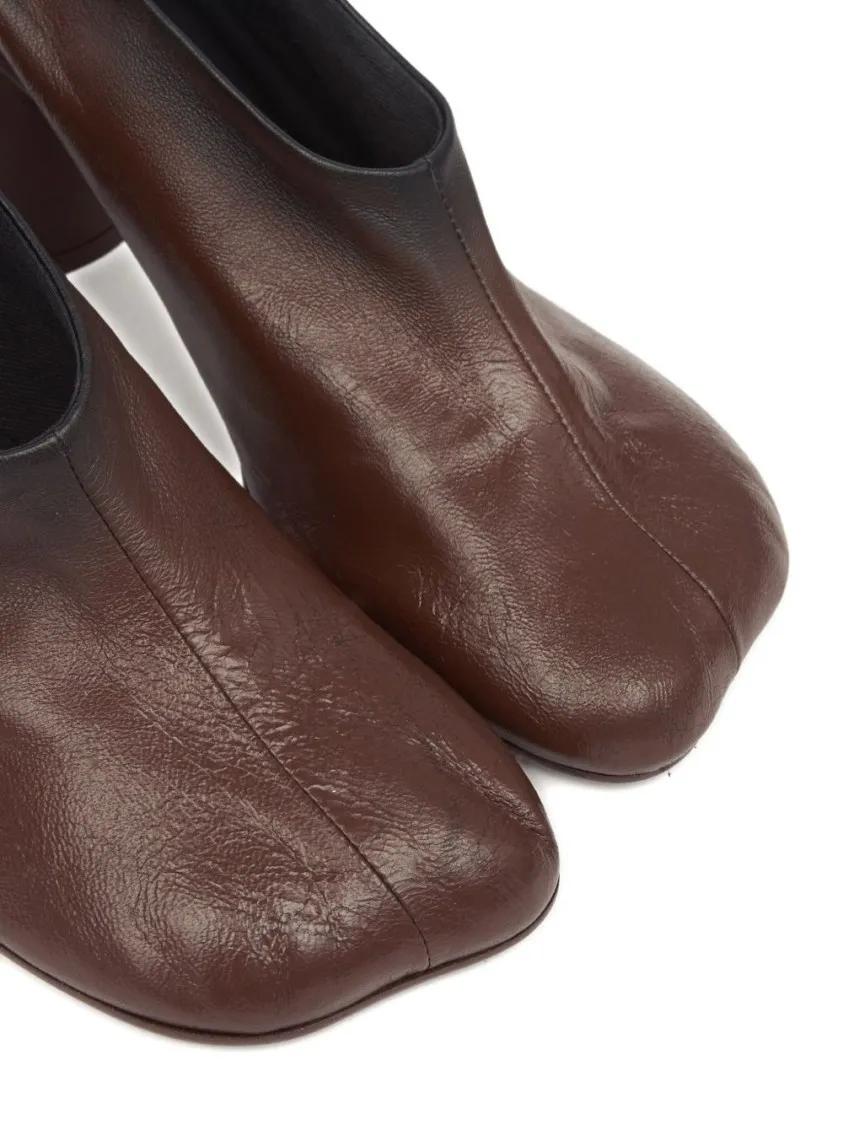 Thumbnail - MM6 Maison Margiela Hohe Schuhe - Court Shoe In Ovine Leather - Gr. 37 (EU) - in Braun - für Damen