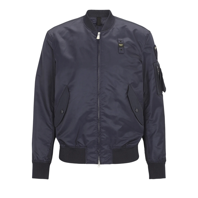 Blauer USA Daunenjacke Blouson ROCKY dunkel-blau