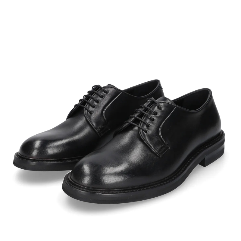 Heinrich Dinkelacker Schnürschuhe Der Florenz Derby Plain BC vereint traditionelles  schwarz(Image 2)