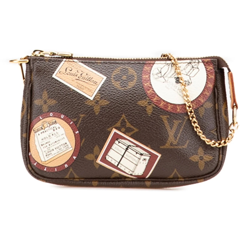 Louis Vuitton Tote Monogram Patch Mini Pochette Accessoires braun