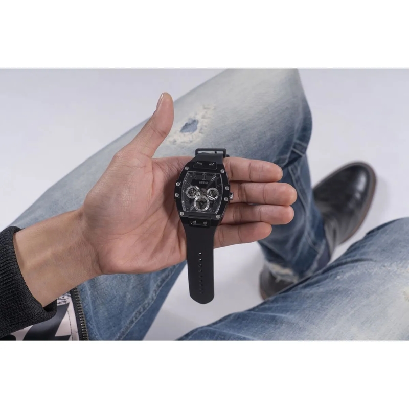 Guess Quarzuhr Quarz-Analoguhr Gt Phoenix schwarz(Image 6)